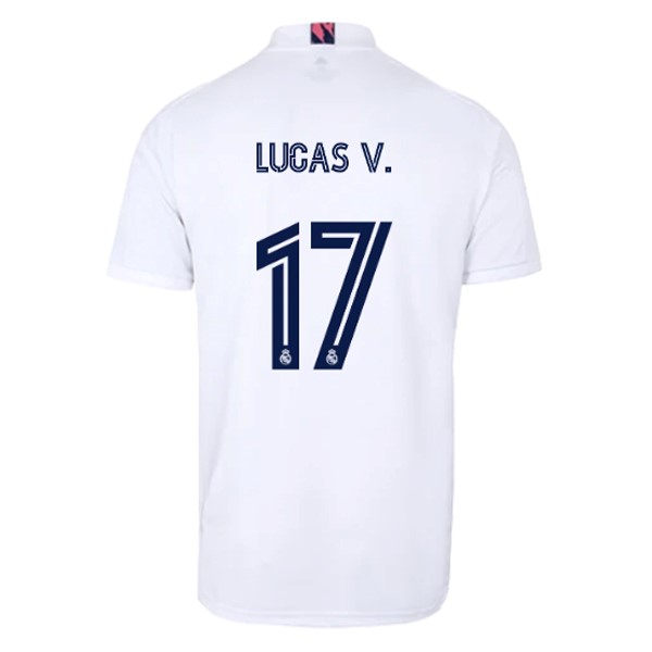 Trikot Real Madrid Heim NO.17 Lucas V. 2020-21 Weiß Fussballtrikots Günstig